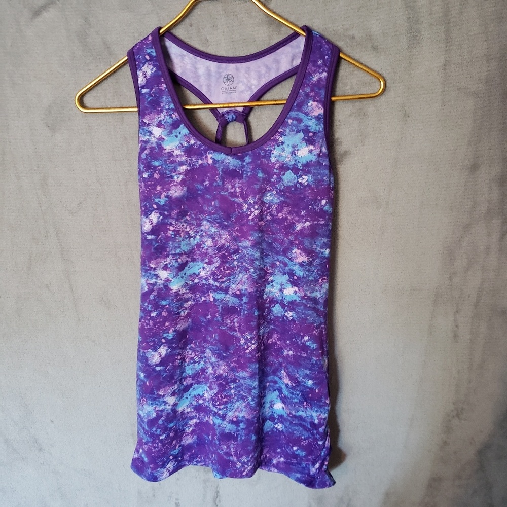 Used GAIAM Sz XS Reflection Racerback Cami Tank